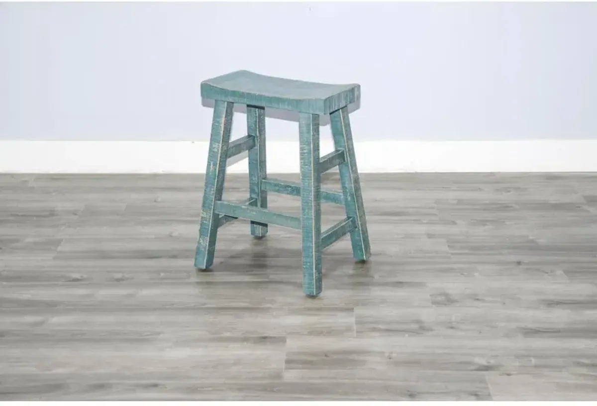 Sunny Designs Sea Grass Counter Saddle Seat Stool, Wood Seat