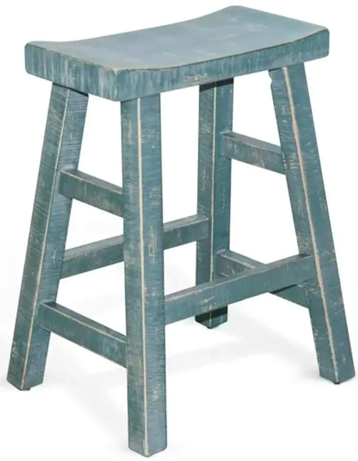 Sunny Designs Sea Grass Counter Saddle Seat Stool, Wood Seat