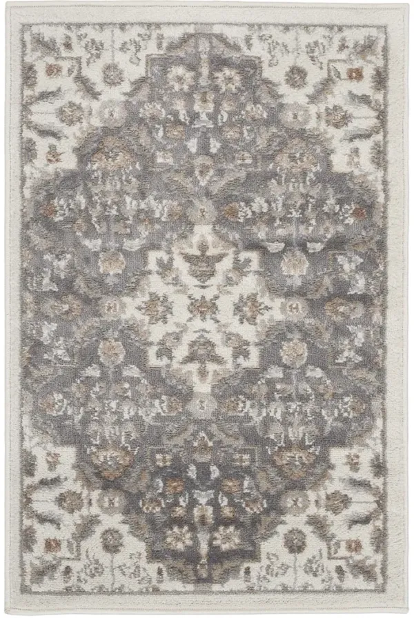 Elation ETN08 Ivory/Gray 2' x 3' Rug