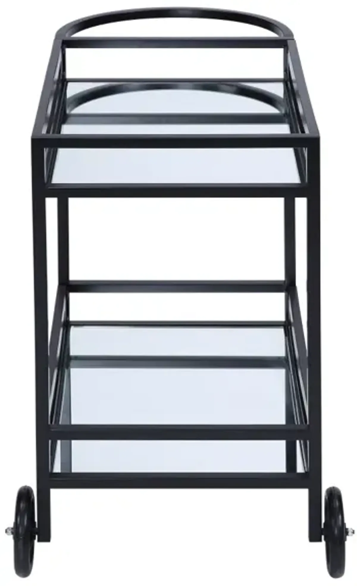 Colson Serving Cart, Black Finish AC01082