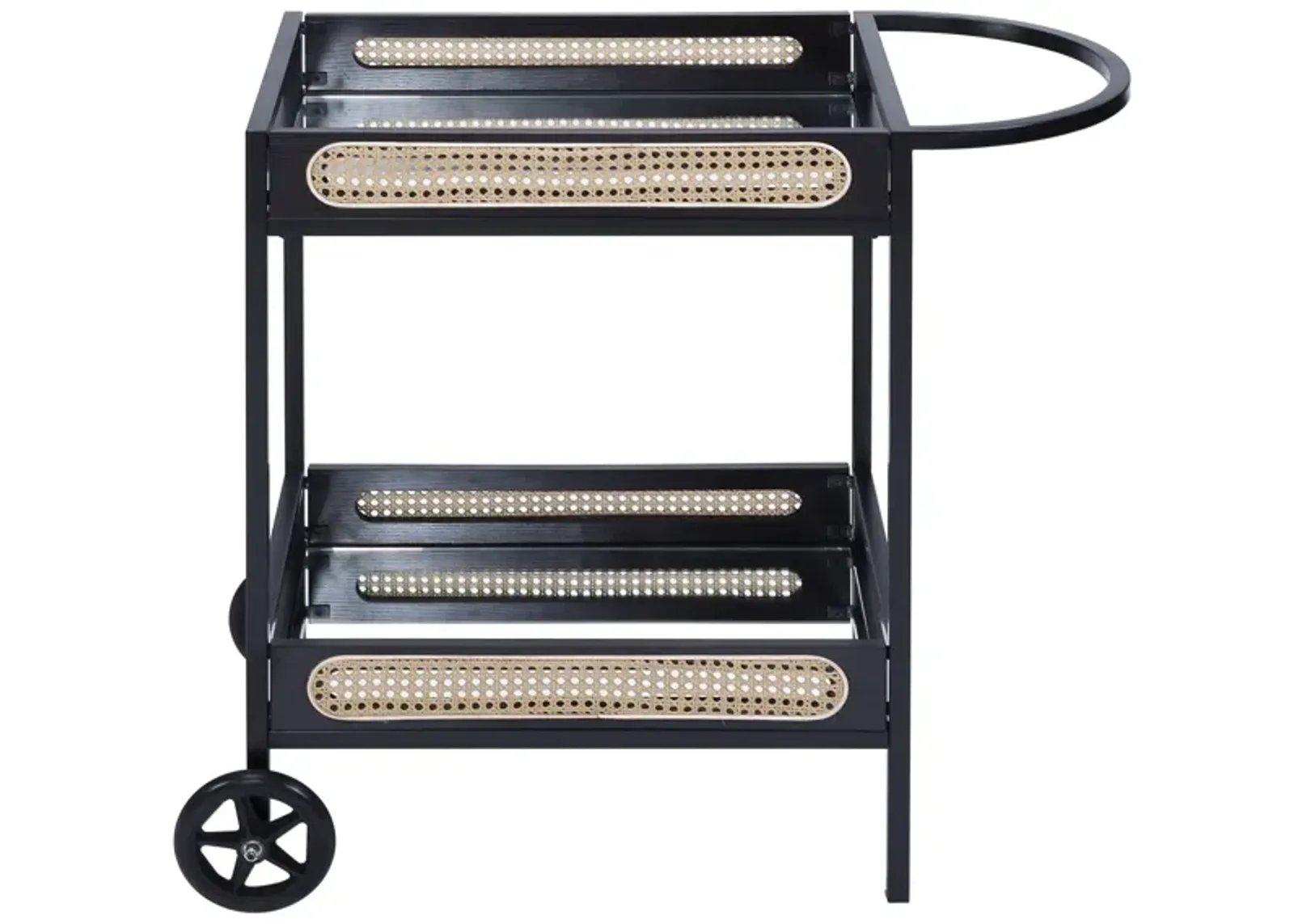 Colson Serving Cart, Black Finish AC01082