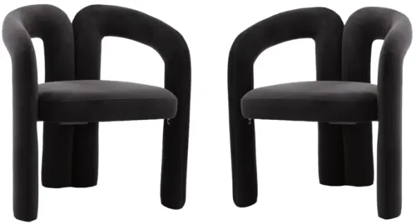 Streamdale Modern Fabric Upholstered Dining Chairs (Set of 2)