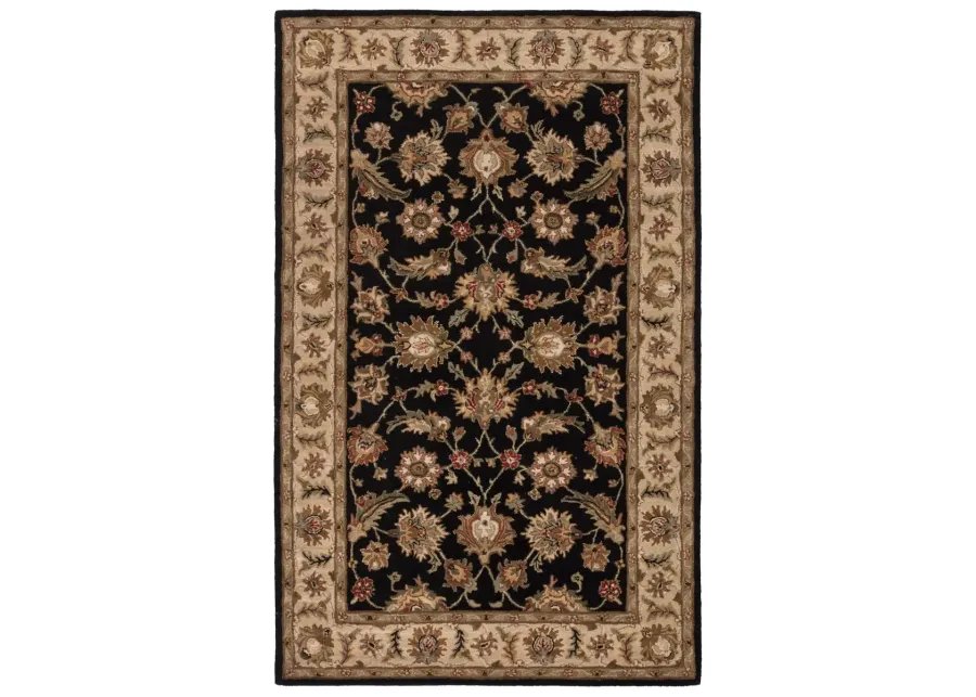 Mythos Selene Black 2'6" x 6' Runner Rug