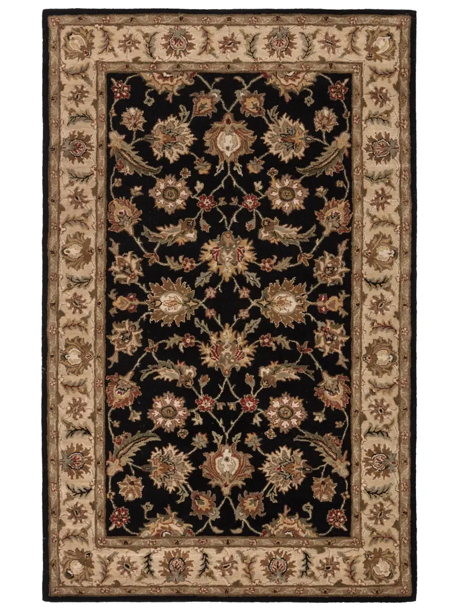 Mythos Selene Black 2'6" x 6' Runner Rug