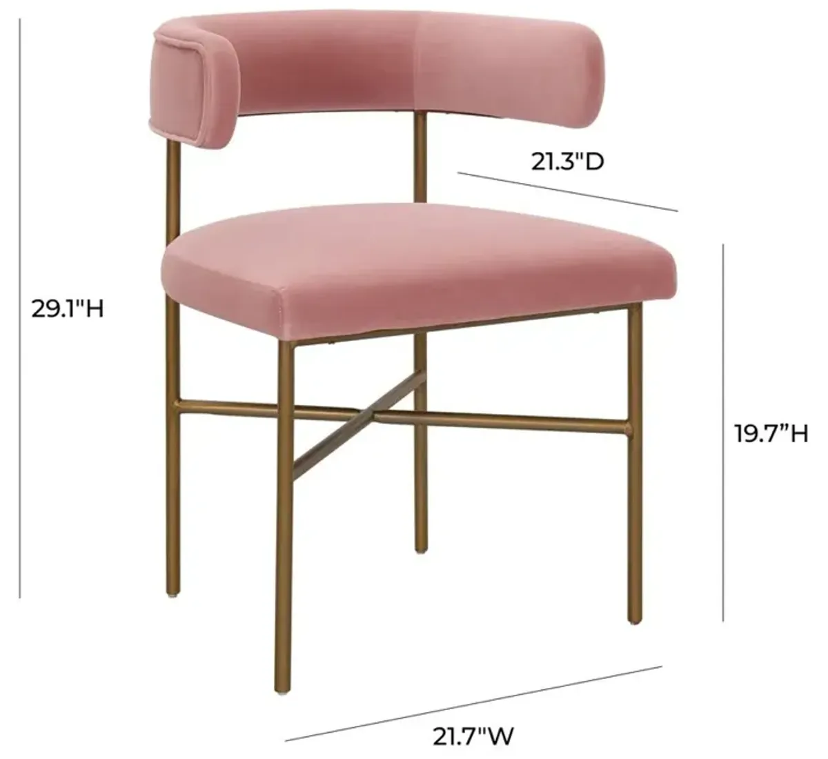 Belen Kox The Blush Velvet Bliss Chair, Belen Kox