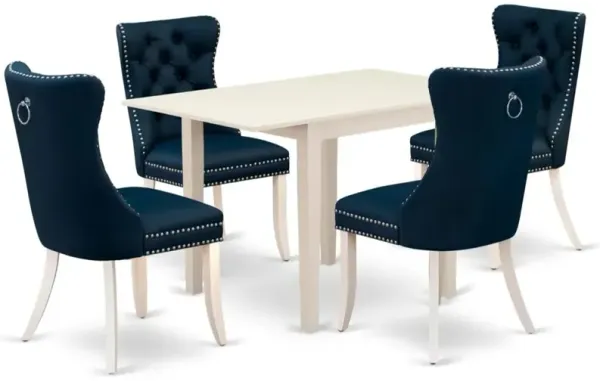 5 Piece Modern Dining Table Set