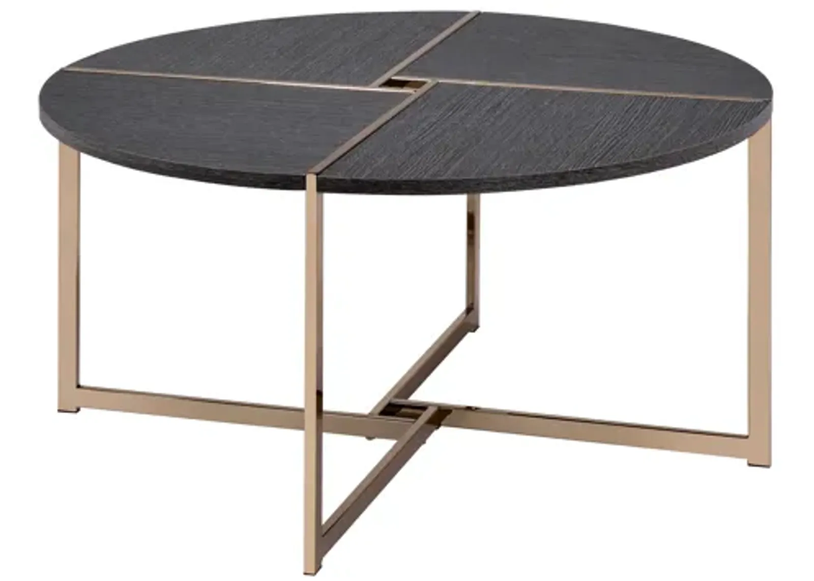 ACME Bromia Coffee Table, Black & Champagne