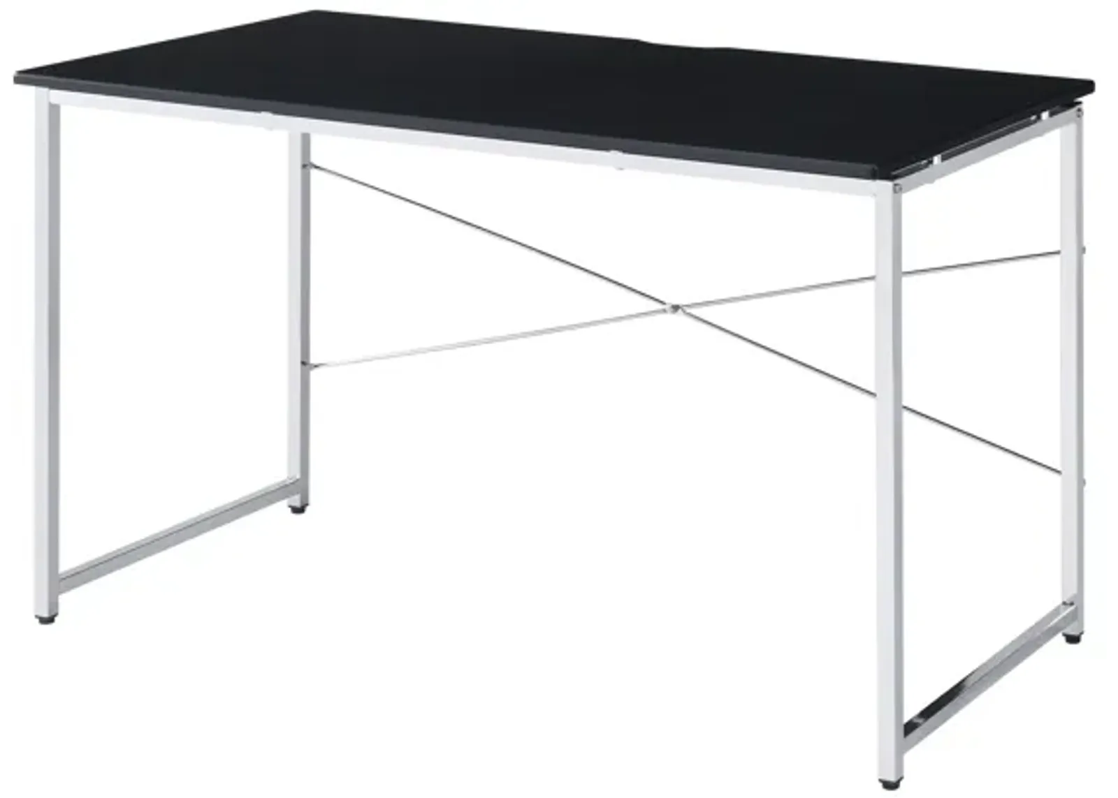 ACME Tennos Writing Desk(Same AC00904), Black & Chrome Finish