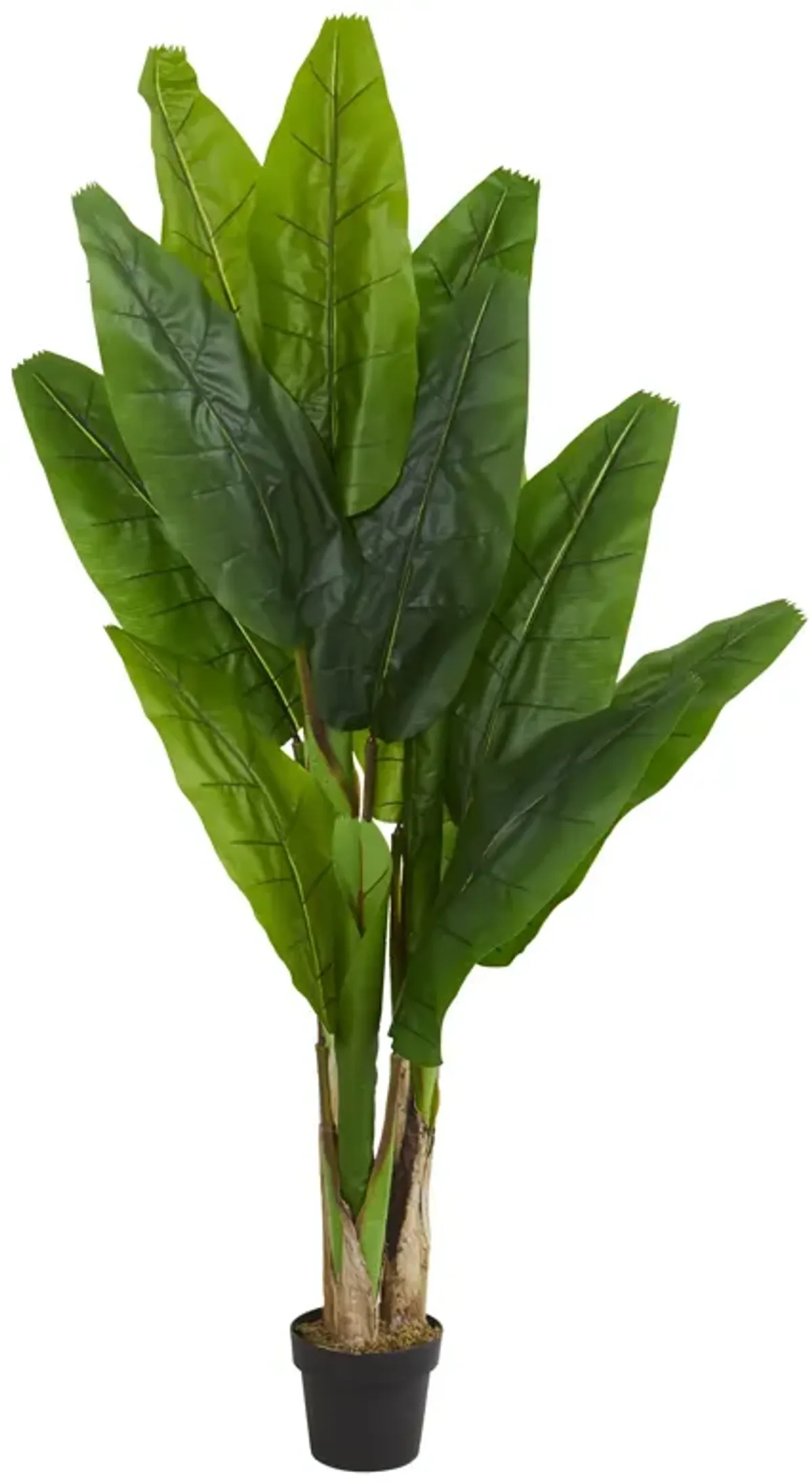 Hivvago 6 Feet Triple Stalk Banana Artificial Tree