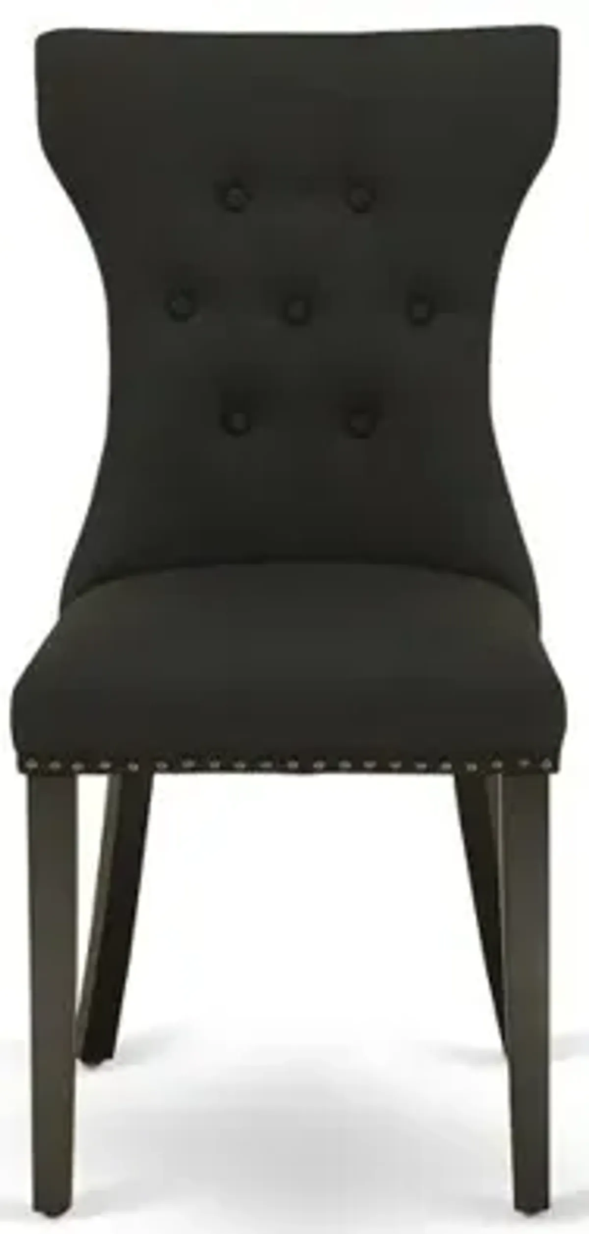 East West Furniture Dining Chair Black, GAP1T24