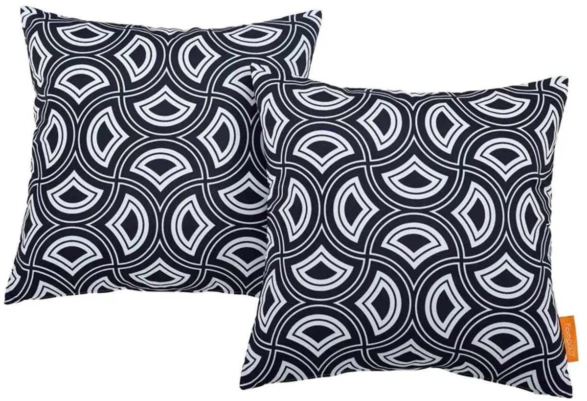 Modway Two Piece Outdoor Patio Pillow Set