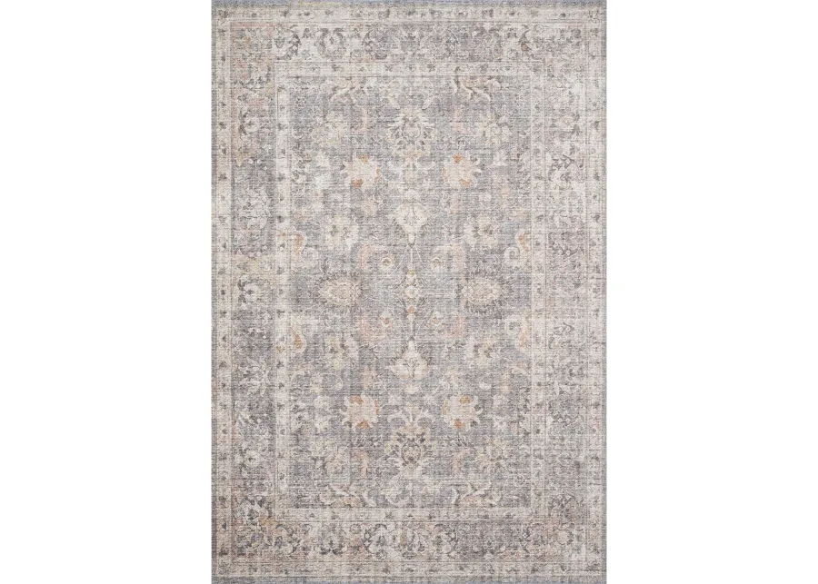 Skye SKY01 Grey/Apricot 8' x 8' Round Rug