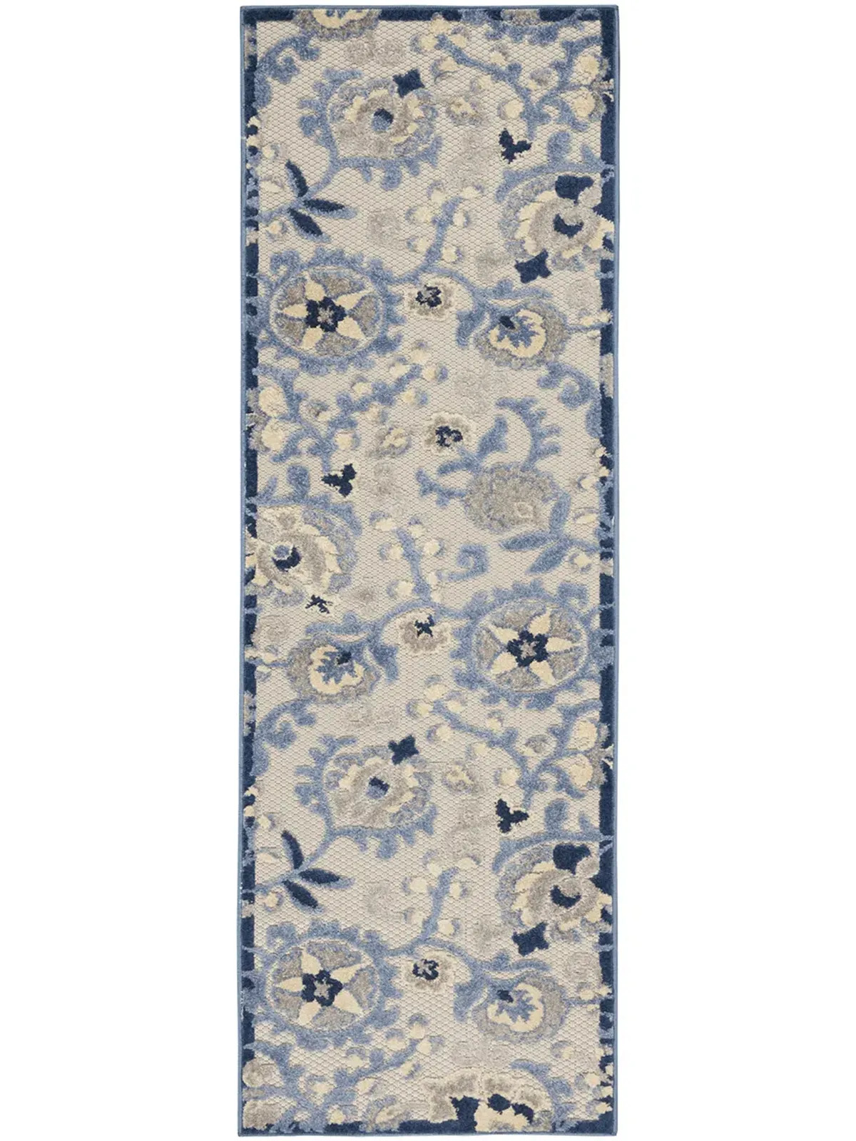 Aloha ALH17 Blue/Gray 2' x 6' Rug