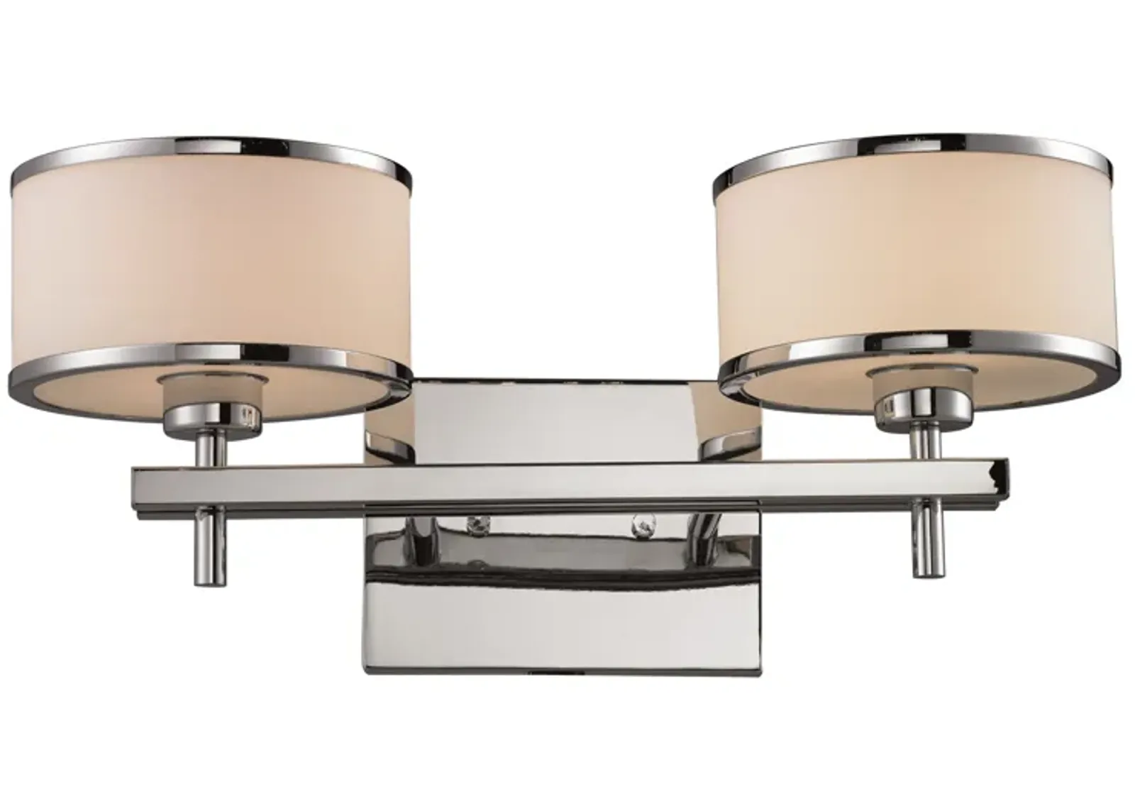 Utica 2 light silver Vanity Light