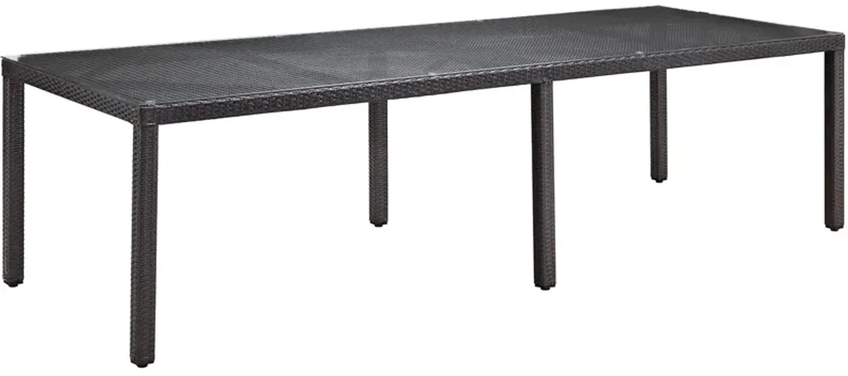 Modway - Convene 114" Outdoor Patio Dining Table Espresso