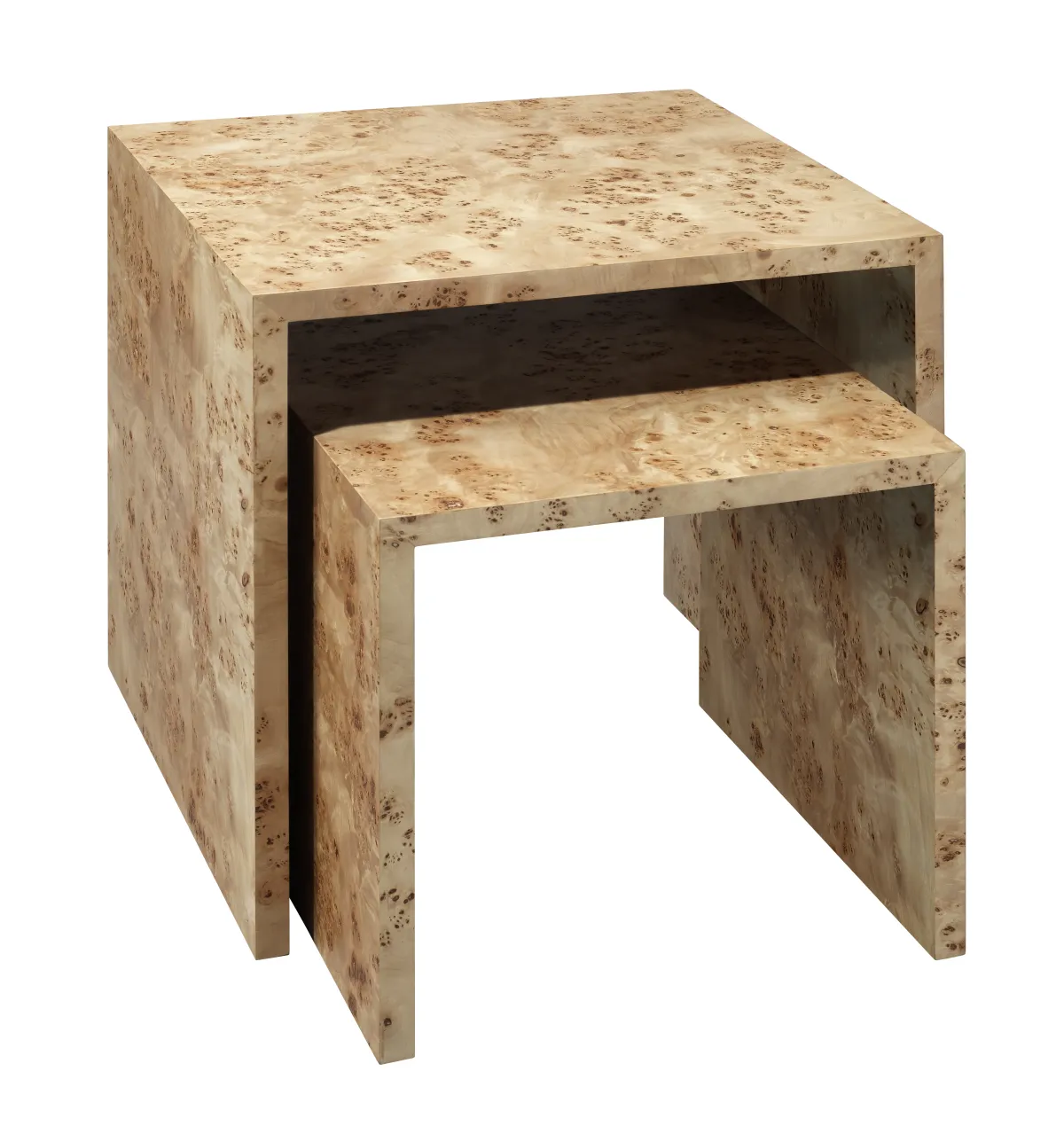 Bedford Wood Set of 2 Nesting Tables, Natural