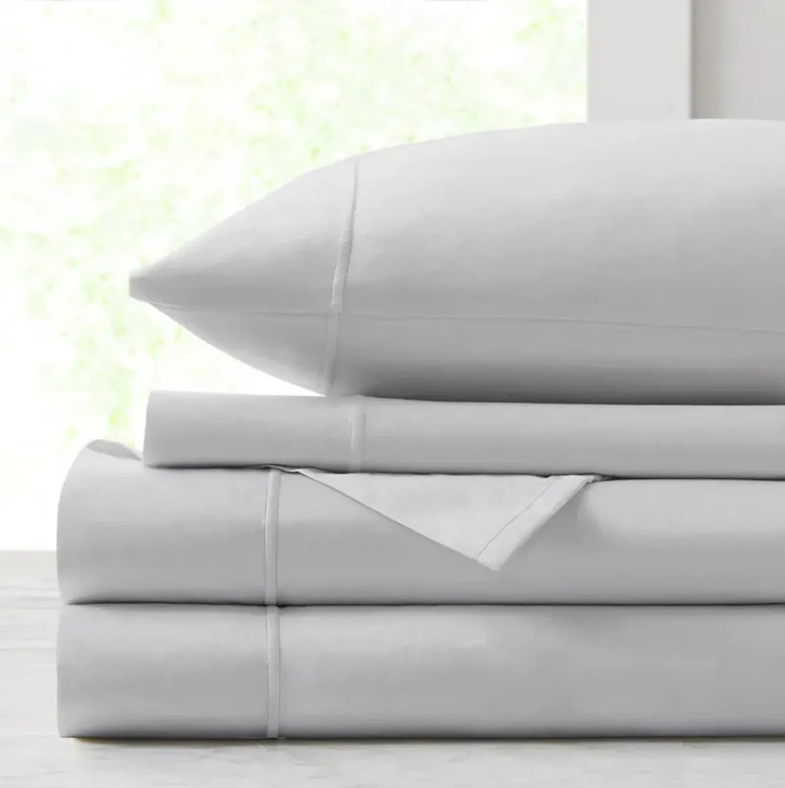 Belen Kox 500TC Cotton Sheet Set, 102x108, Grey, King1, Belen Kox