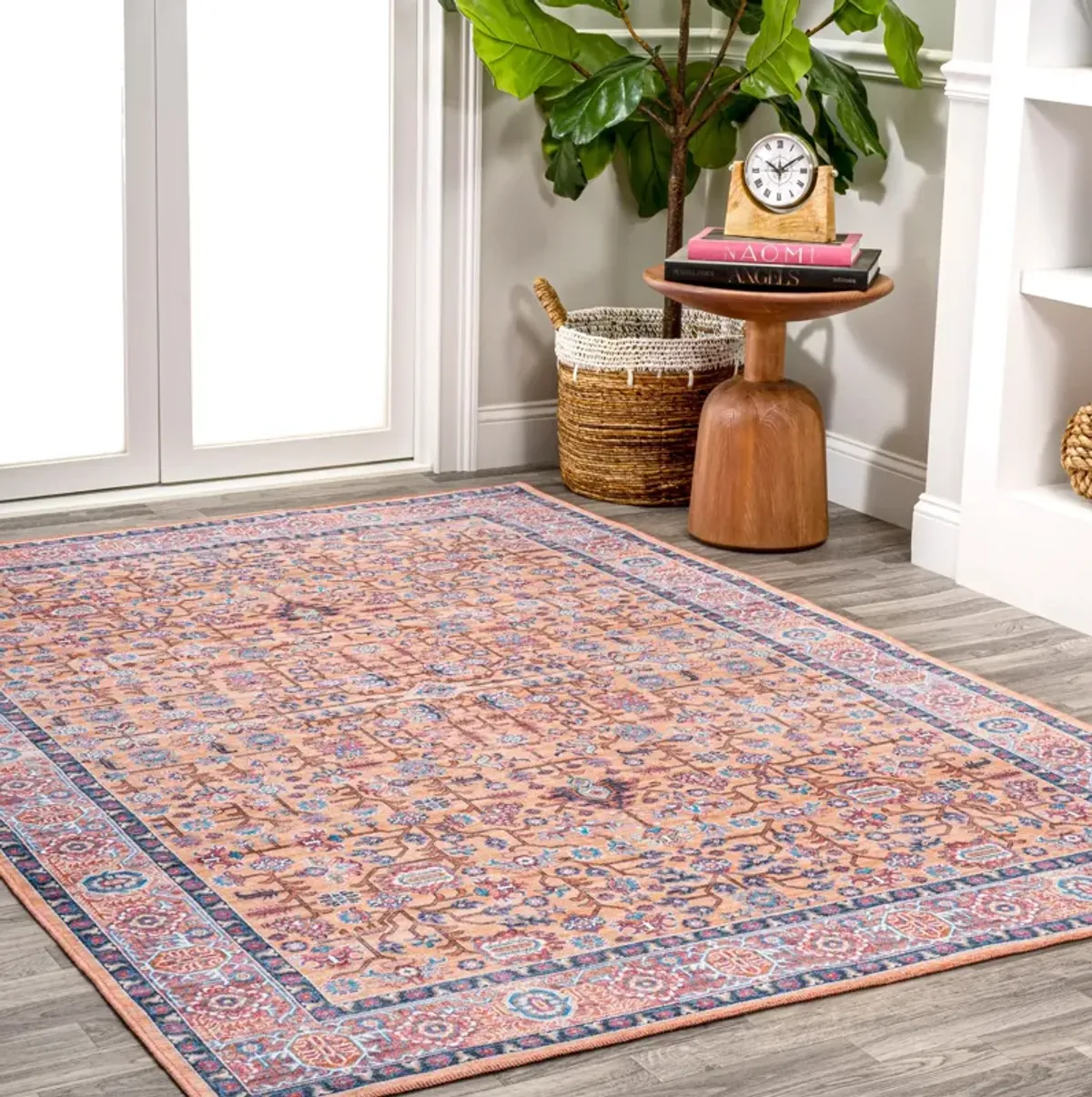 Kemer All Over Persian Washable Indoor/Outdoor Area Rug