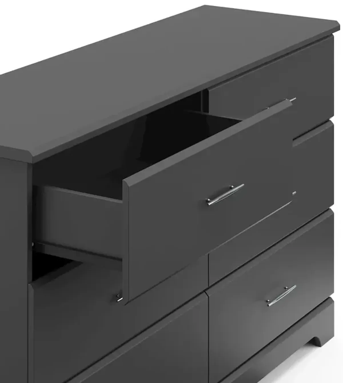 Storkcraft Brookside 6 Drawer Double Dresser (Pebble Gray)