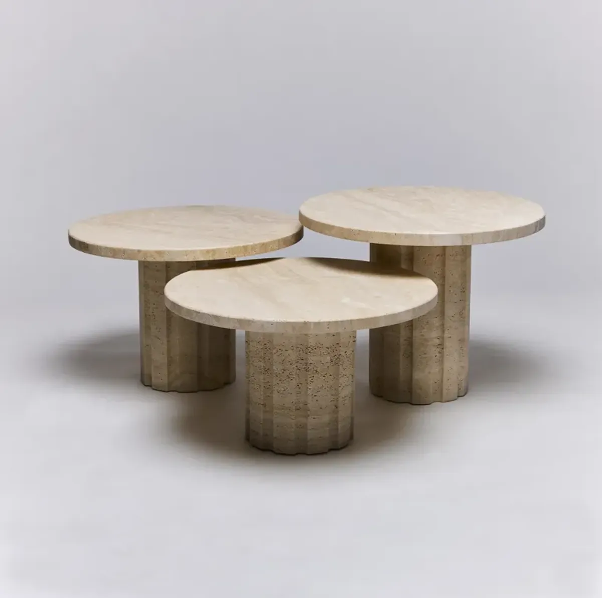 Amerigo Bunching Tables - Travertine