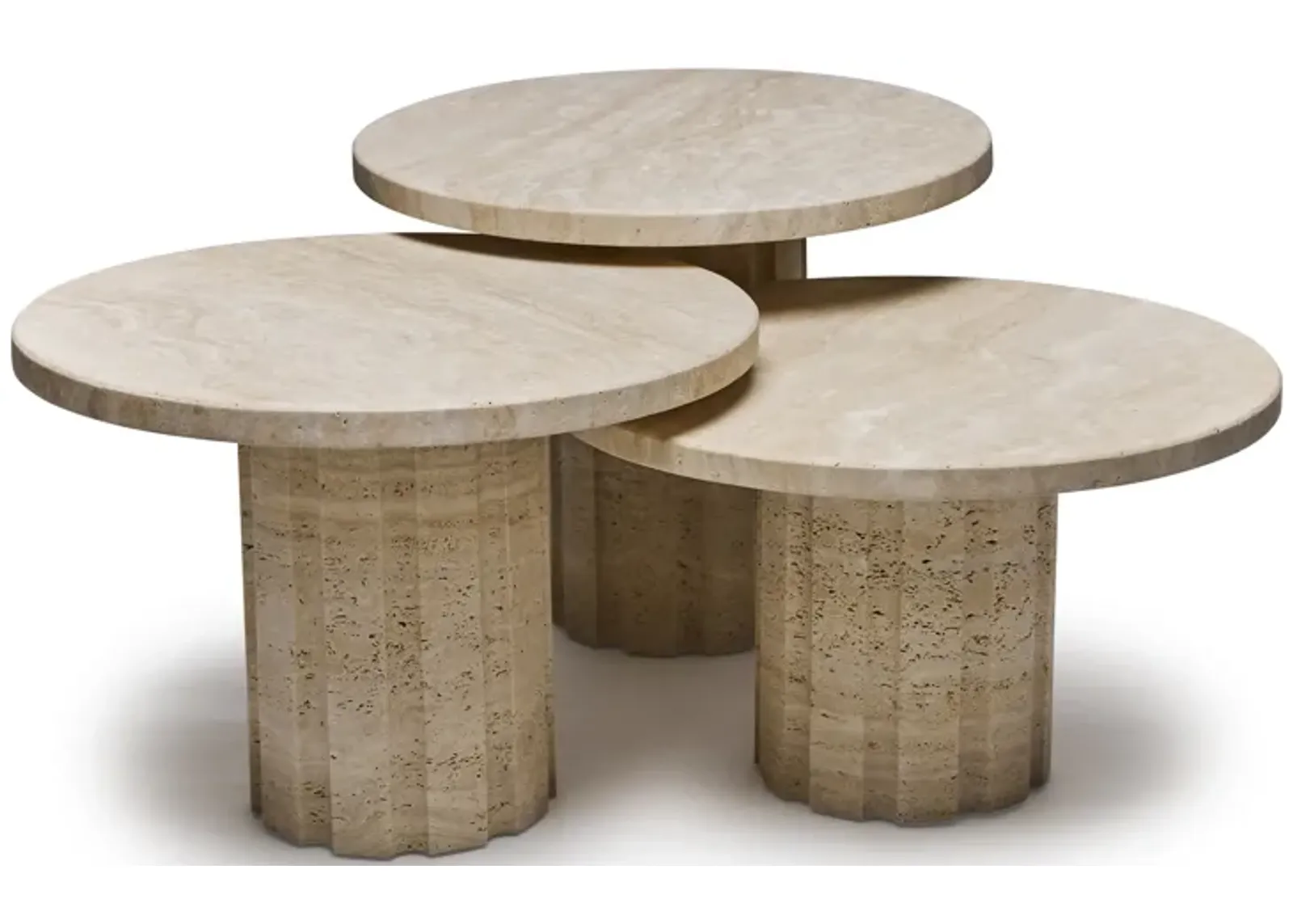 Amerigo Bunching Tables - Travertine