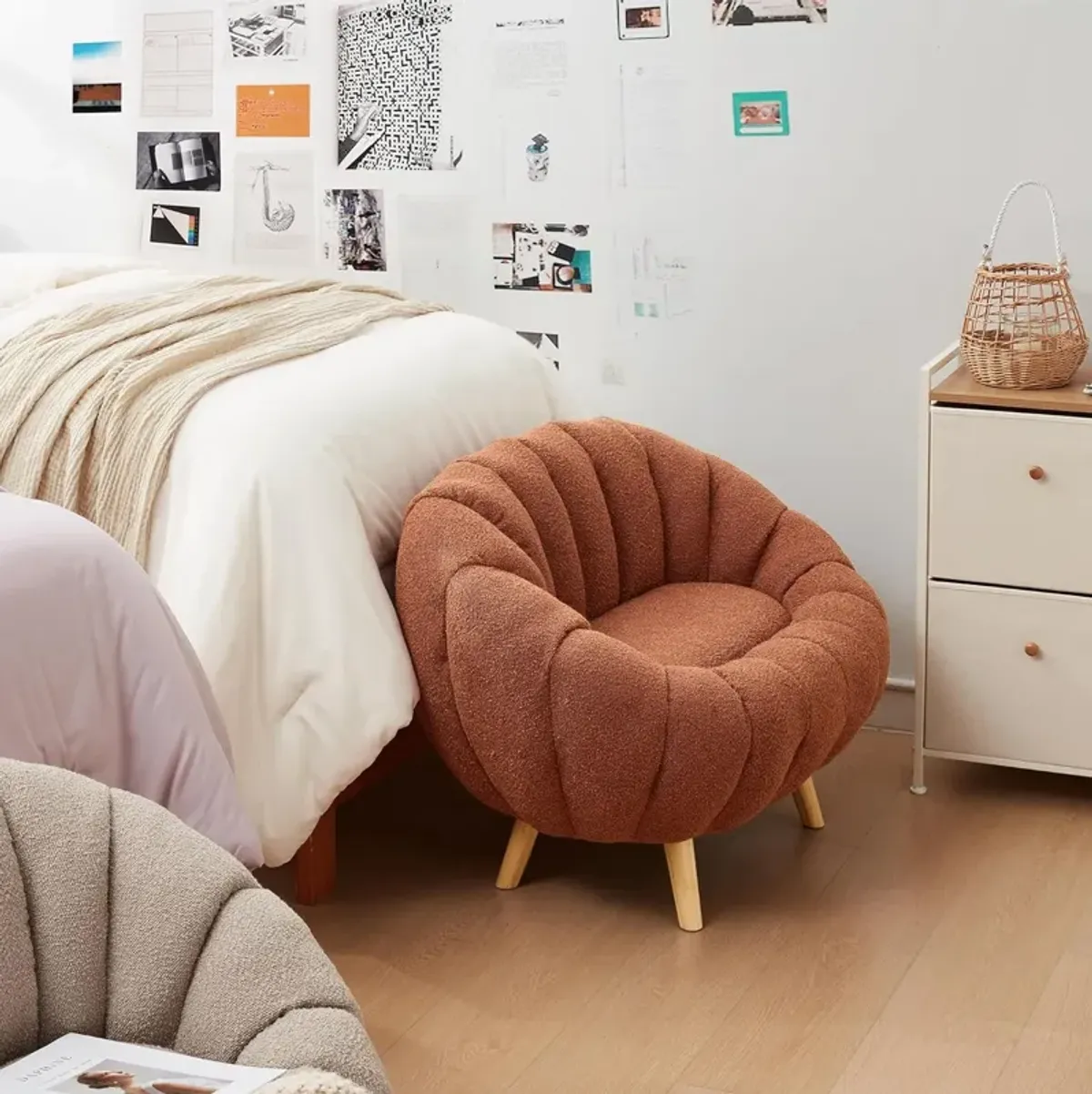 Pumpkin Sofa by Dorm Haul