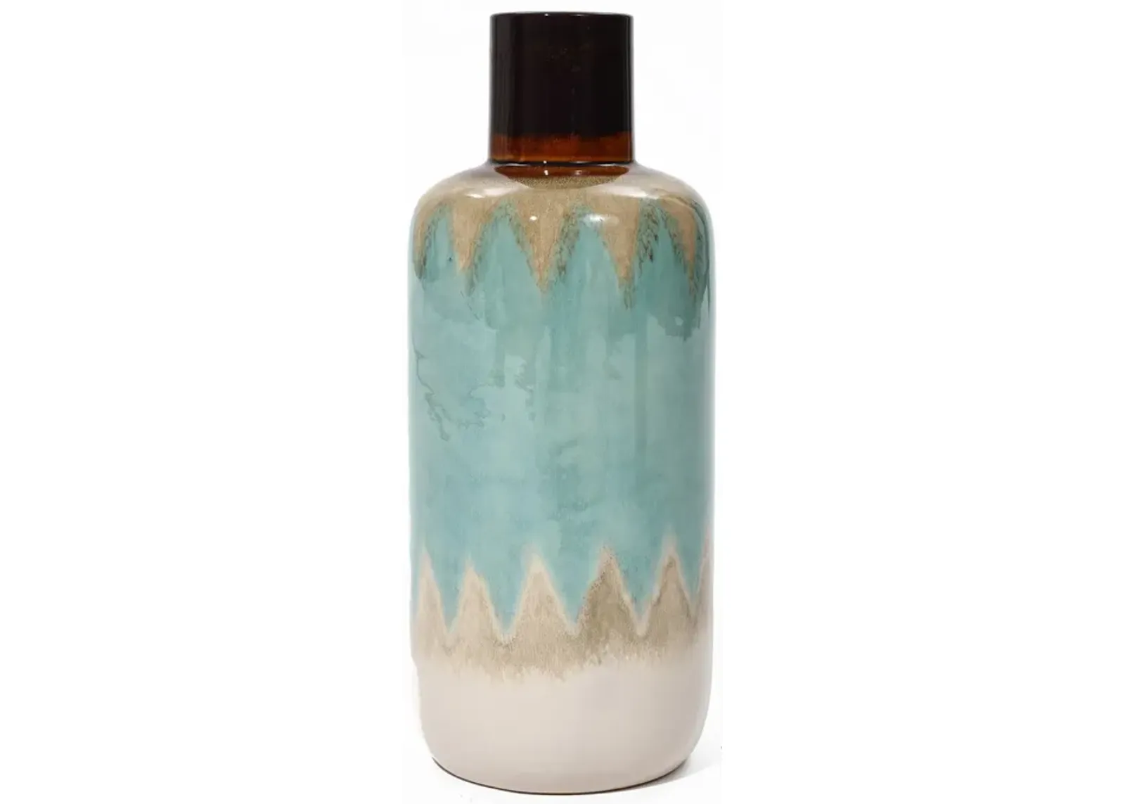 LuxenHome Ocean Ombre Stoneware Vase