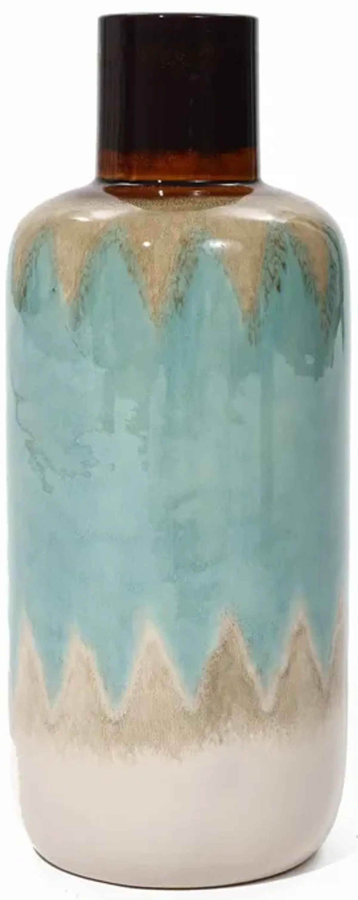 LuxenHome Ocean Ombre Stoneware Vase