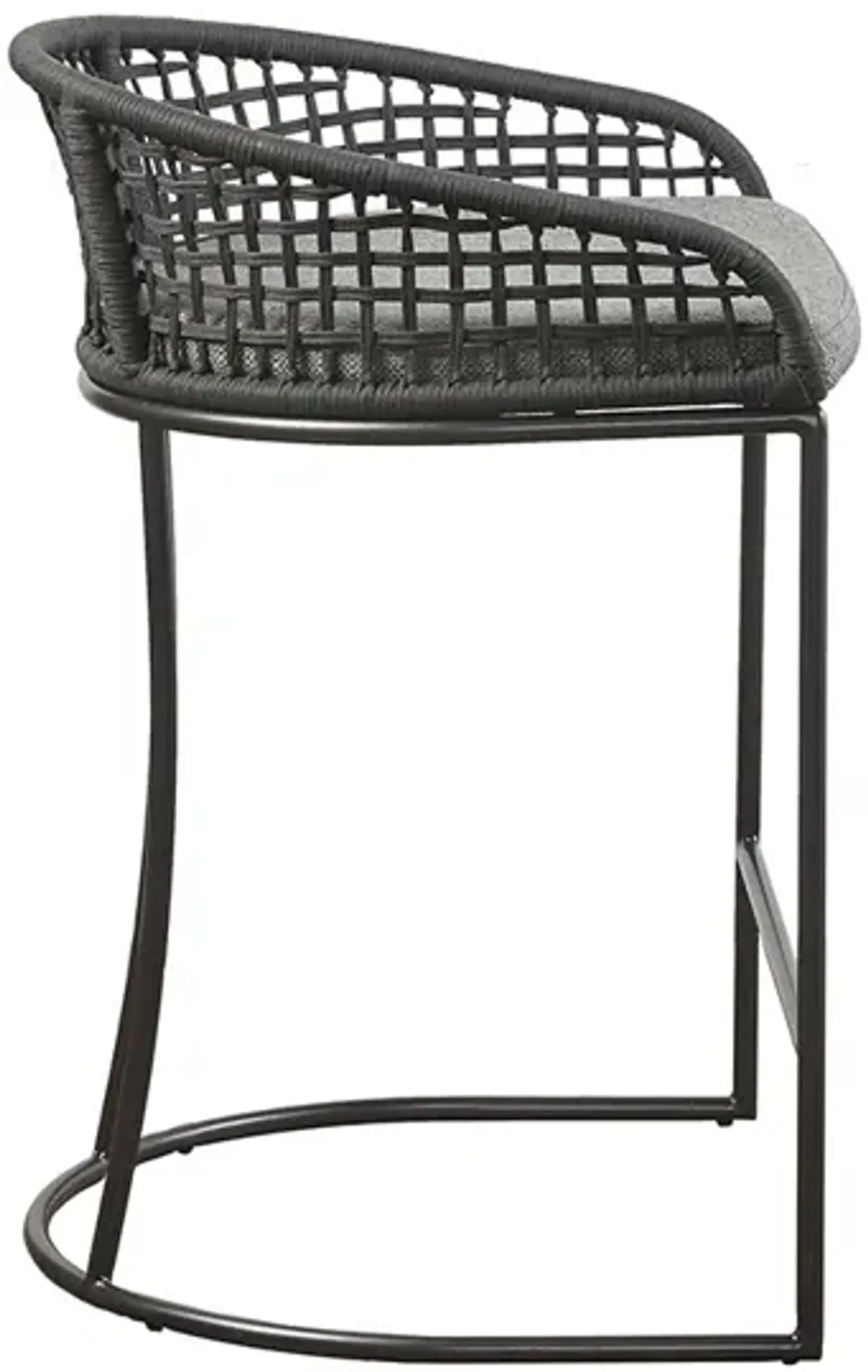 Gracie Mills Stephan Woven Rope Back Counter Stool 25"