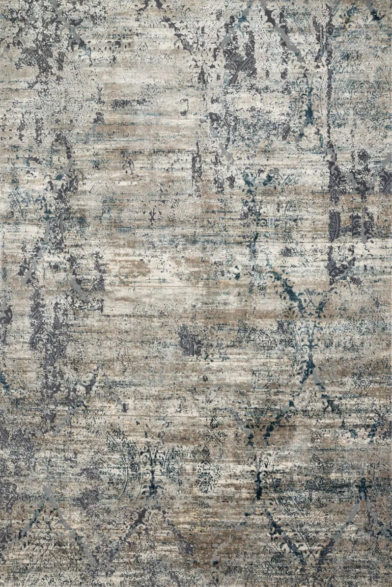 Cascade CAS01 Taupe/Blue 6'7" x 9'2" Rug