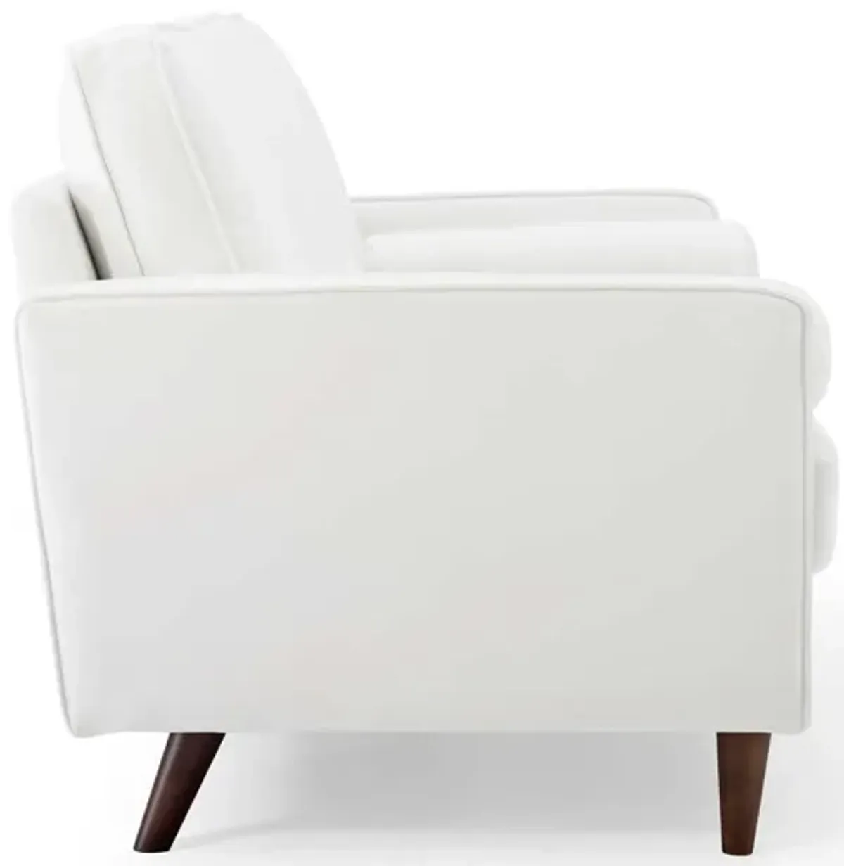 Valour Performance Velvet Loveseat White