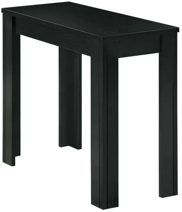 Monarch Specialties 3110, Side, End, Nightstand, Lamp, Living Room, Bedroom, Laminate, Black, Transitional Accent Table, Furniture