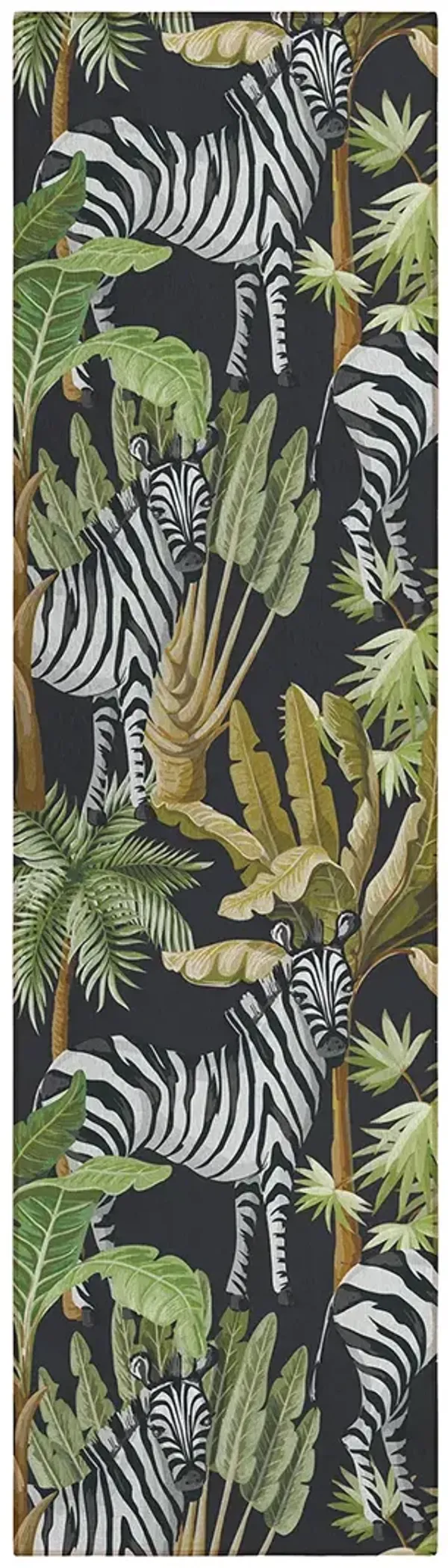 Tropics TC13 Black 2'3" x 7'6" Rug