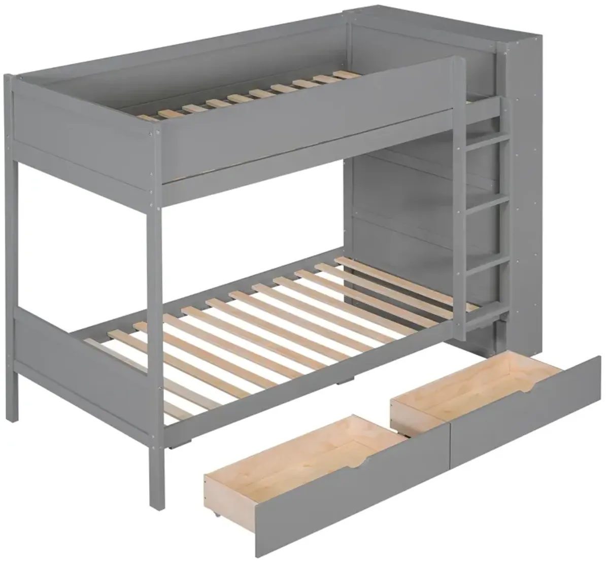 Merax Storage Bunk Bed With 2 Drawers