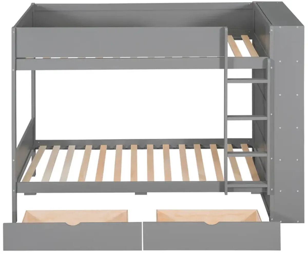 Merax Storage Bunk Bed With 2 Drawers