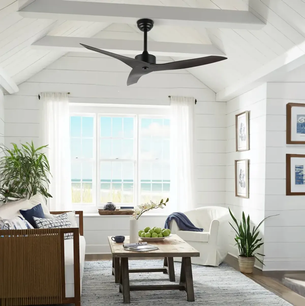 Aldrin Modern Minimalist Iron/Plastic Razor Ceiling Fan