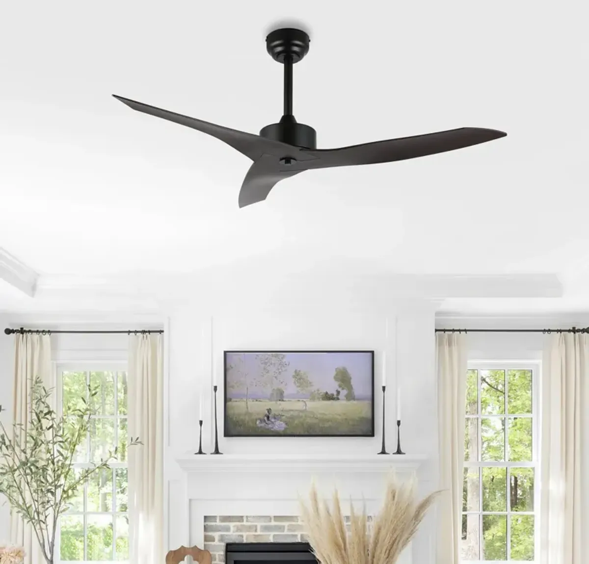 Aldrin Modern Minimalist Iron/Plastic Razor Ceiling Fan