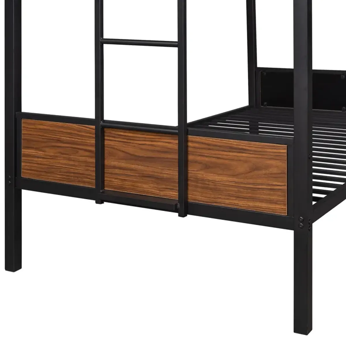 Merax Steel Frame Bunk Bed with Safety Rail