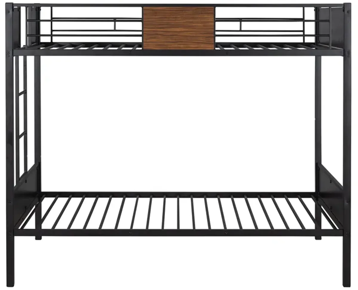 Merax Steel Frame Bunk Bed with Safety Rail