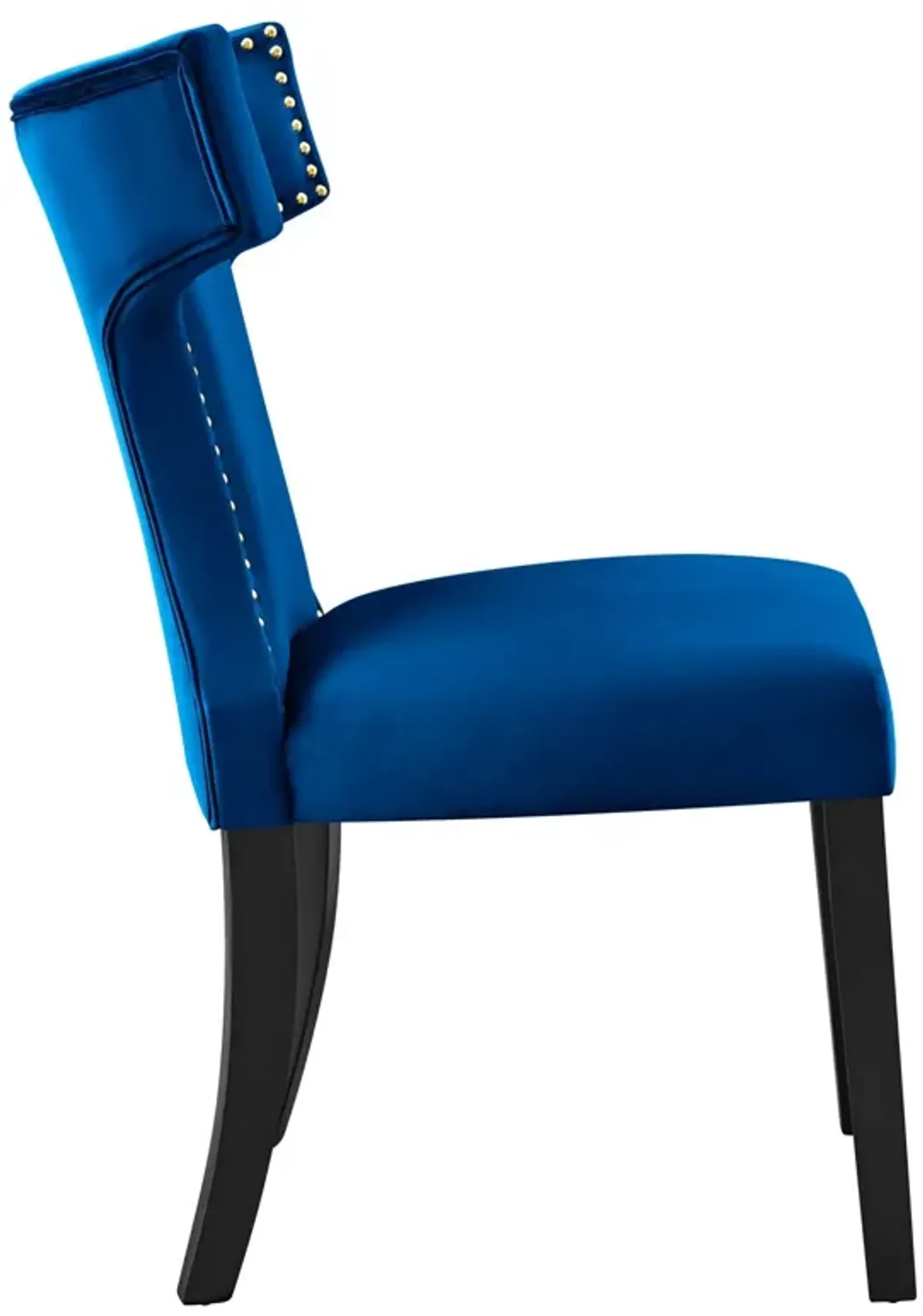 Curve Performance Velvet Dining Chairs - Set of 2