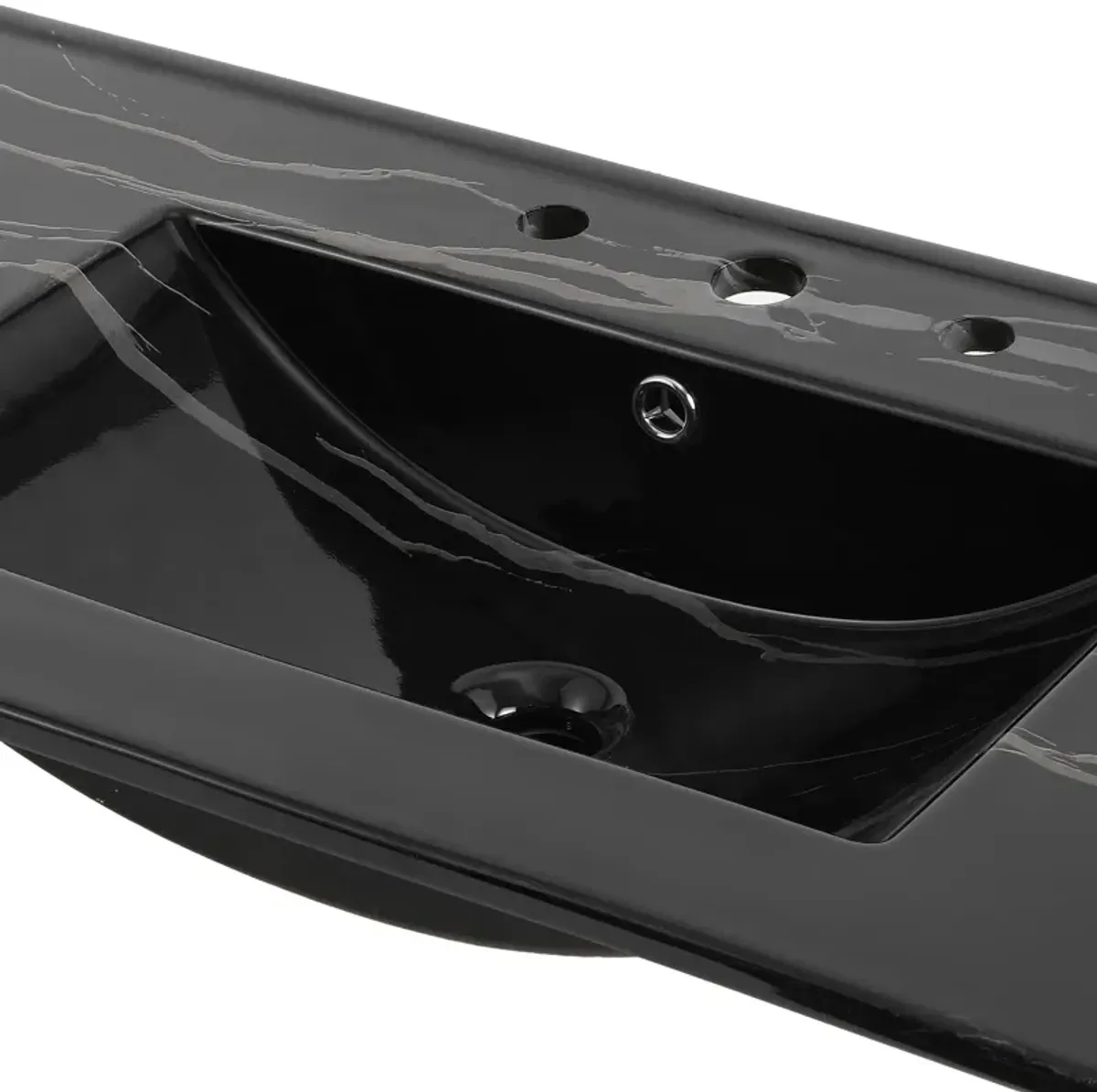 Ancillary 3-Hole Classic Contemporary Rectangular Ceramic Single Sink Basin Vanity Top