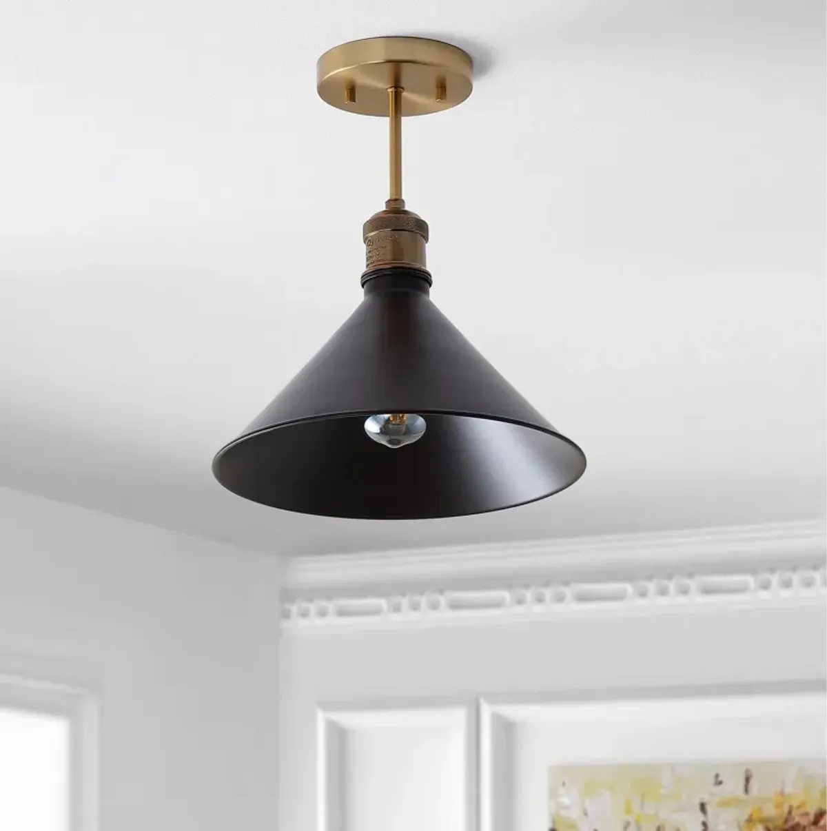 Nick Metal LED Semi Flush Mount