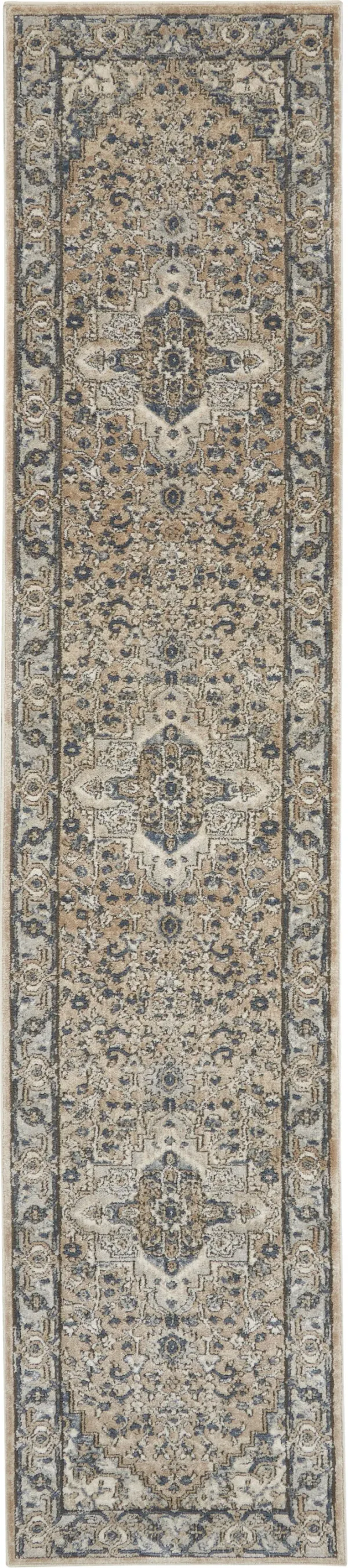 Quarry QUA05 Beige/Gray 2'2" x 6' Rug