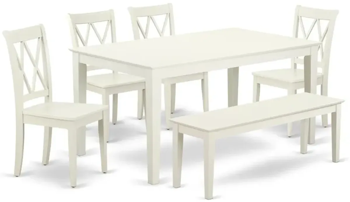 Dining Room Set Linen White, CACL6-LWH-W