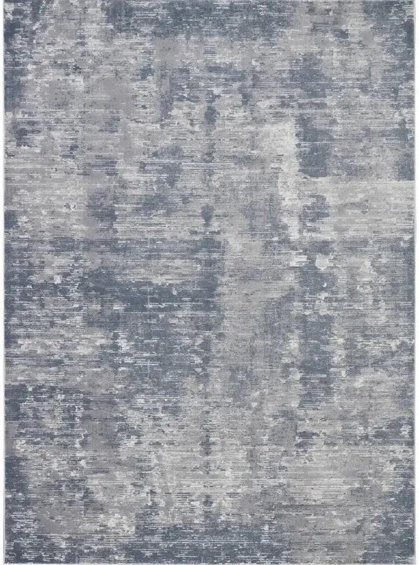 Rustic Textures RUS05 Gray 7’10” x Round Rug