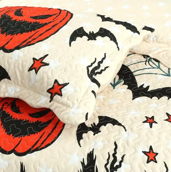 Marcielo Halloween Themed Quilt Bedspread Set Twin