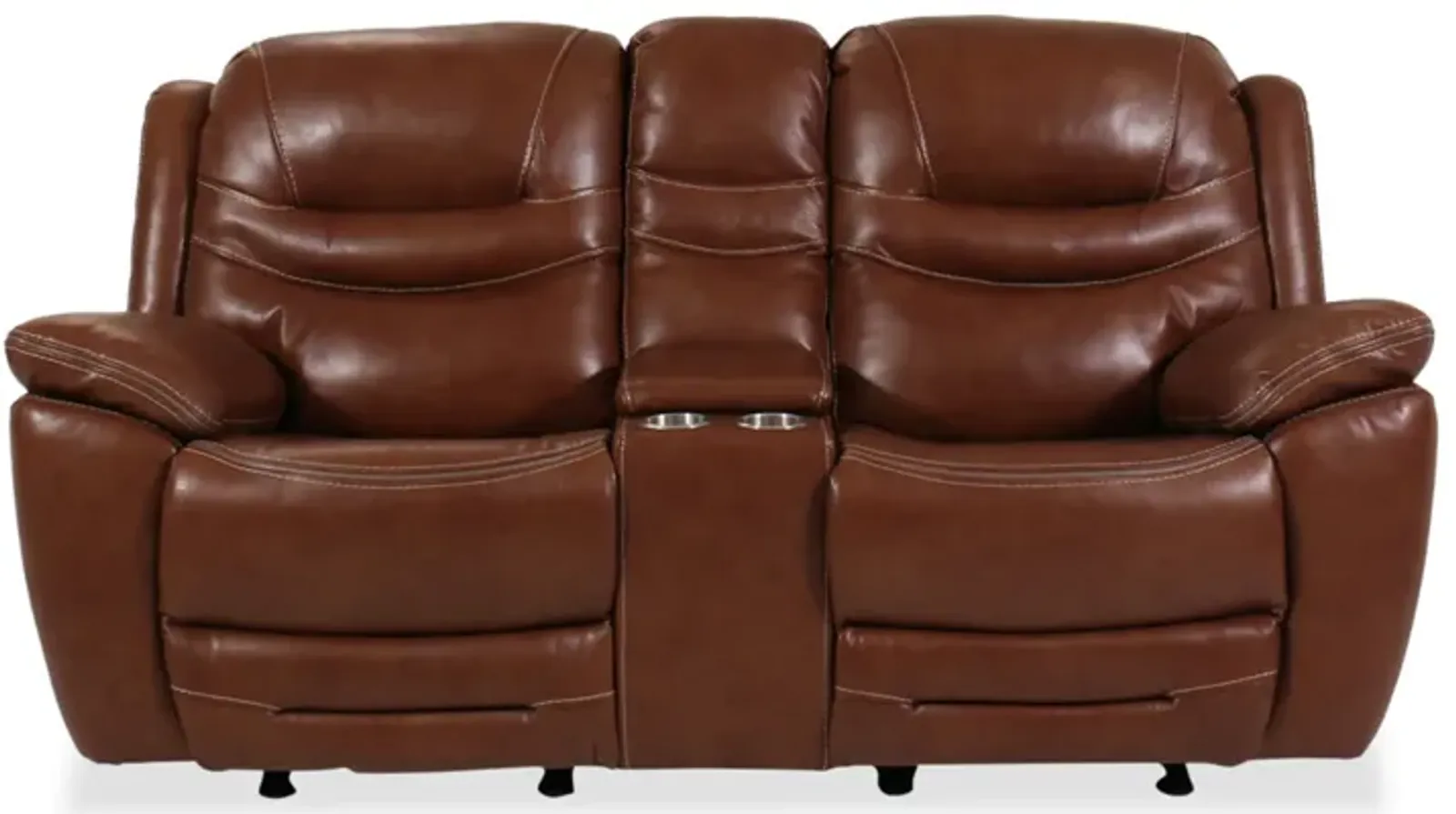 Chestnut Glider Loveseat