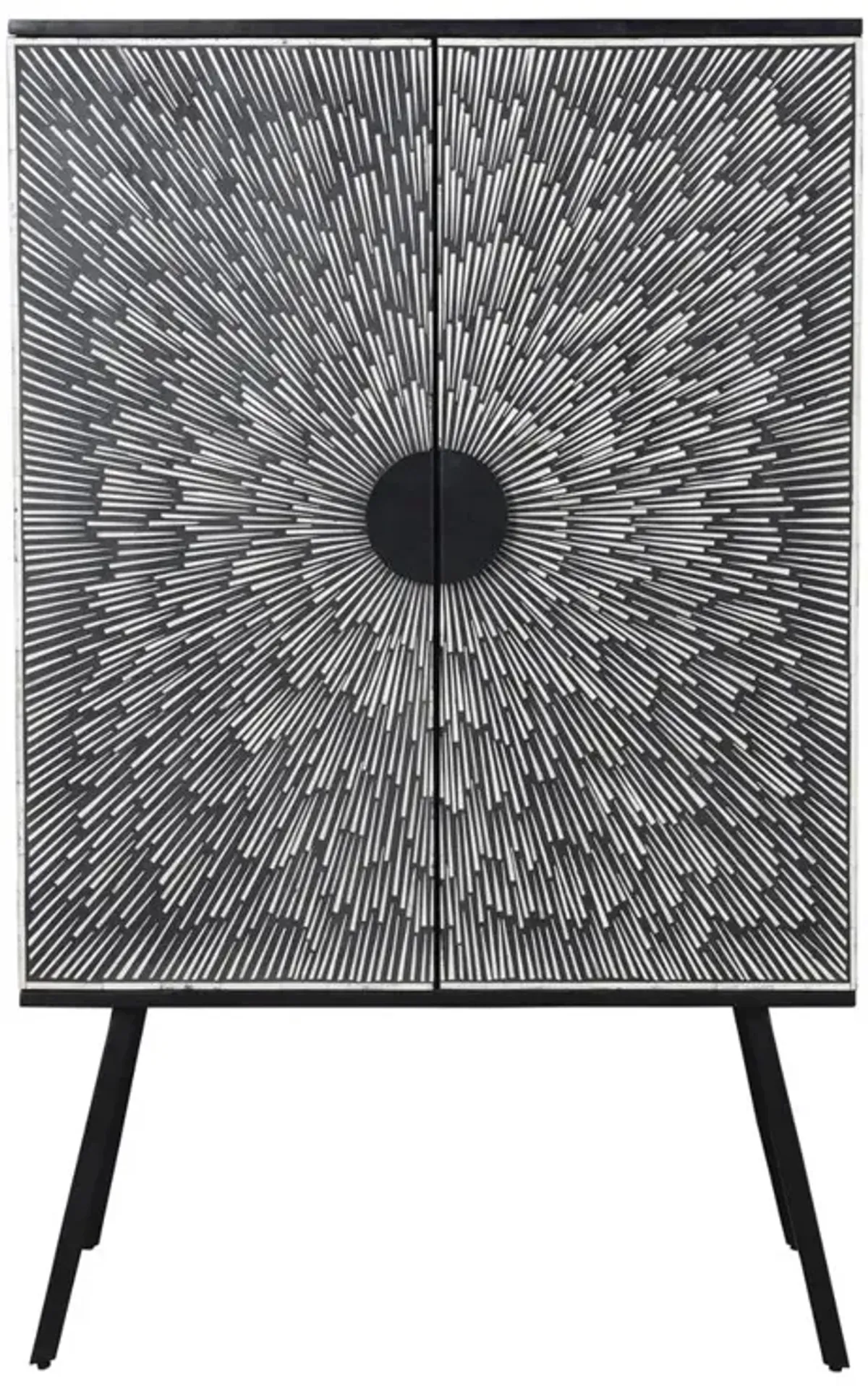 Moe's Home Collection Sunburst Wine Cabinet