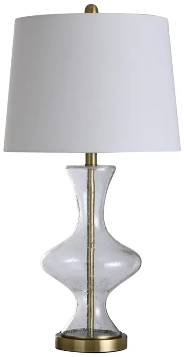 Seeded Glass 3-Way Table Lamp (Set of 2)