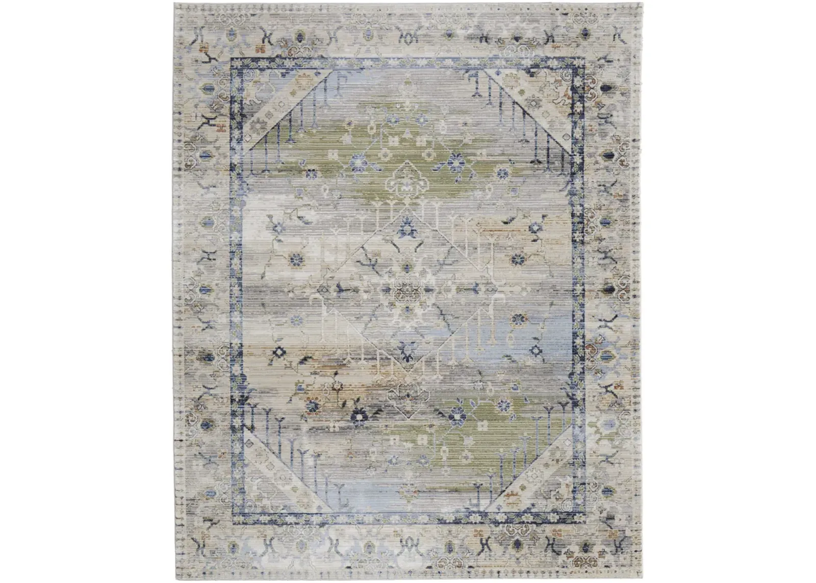 Melrose 39NZF 7'10" x 10'3" Ivory/Green/Blue Rug